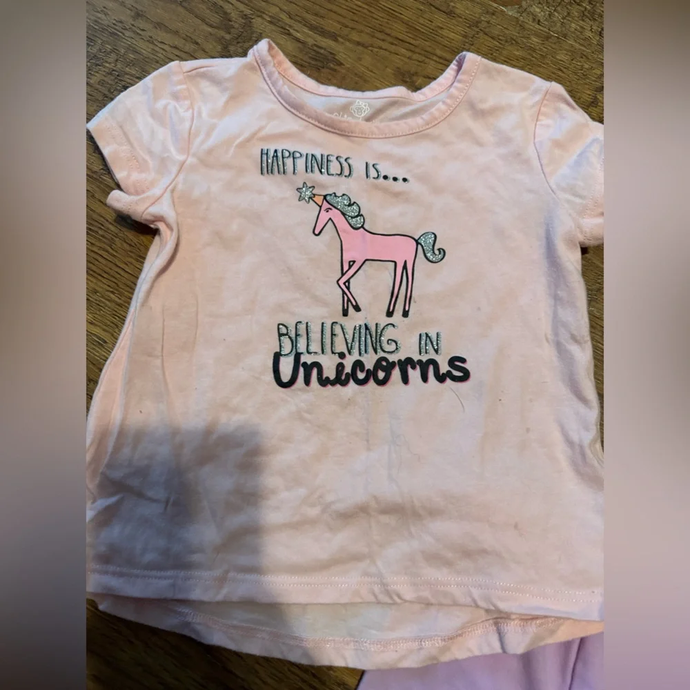 girls 18-24 months unicorn tee & leggings